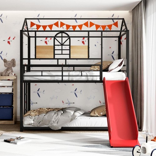 Twin over metal - twin, bed