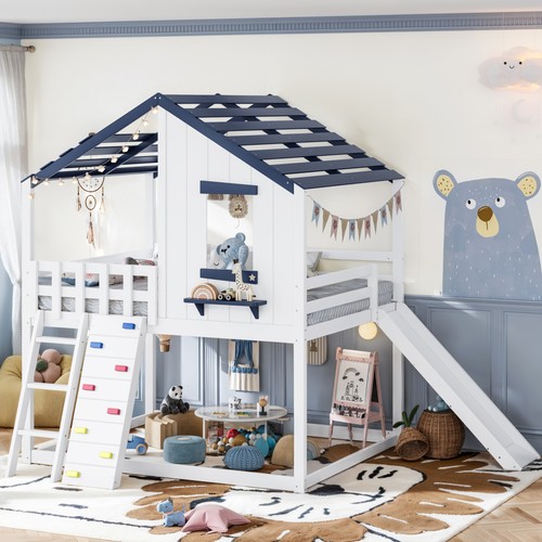 Full size playhouse loft bed - size,