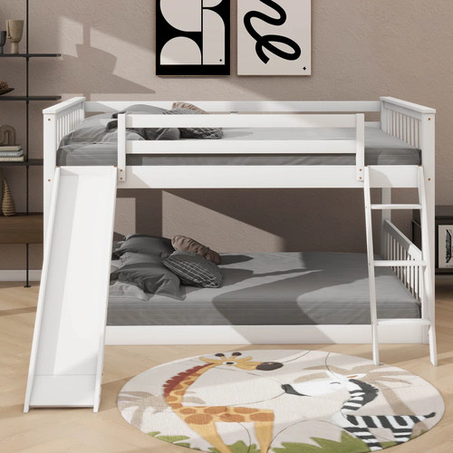 White full bunk - bunk, with