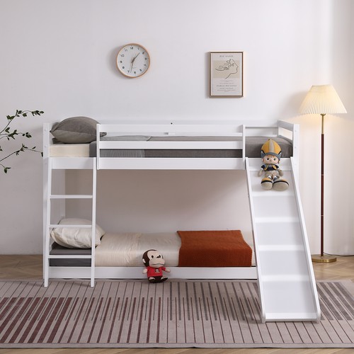 Wood loft bed - loft, twin
